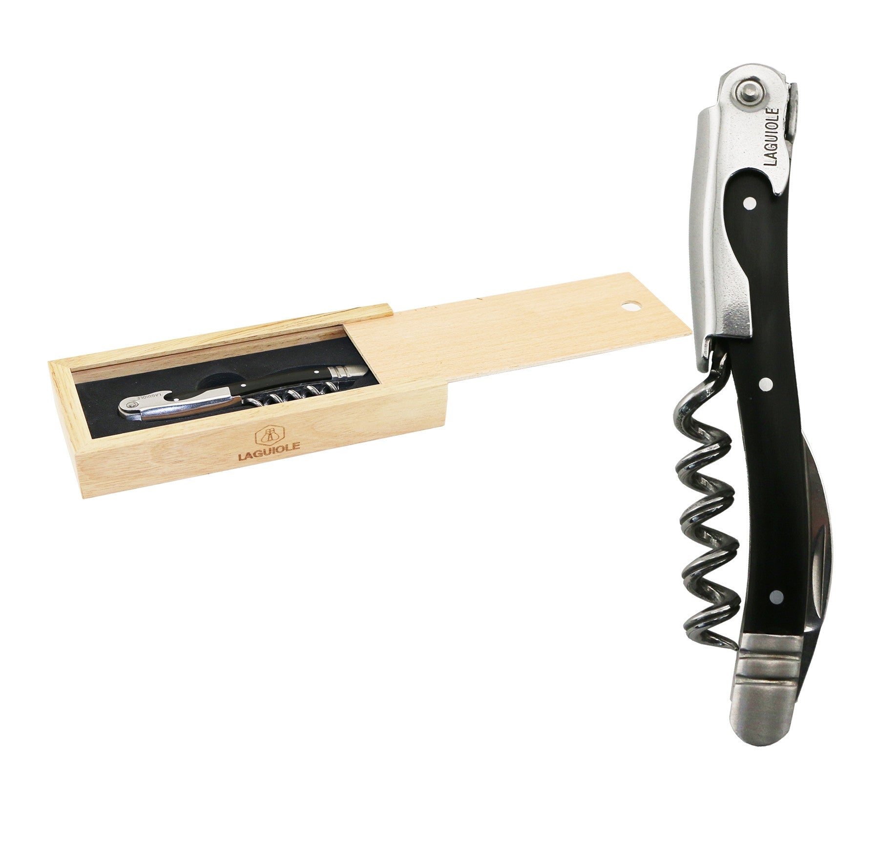 Black Horn Laguiole Luxury Corkscrew