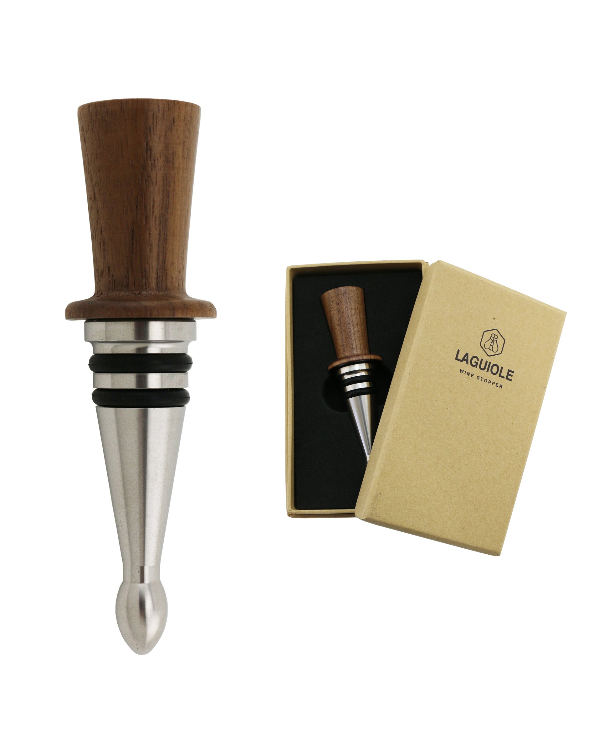 Walnut Laguiole Stopper w/Box