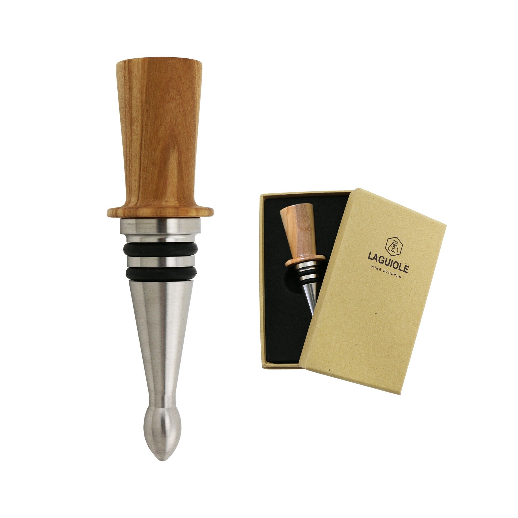 Olivewood Laguiole Stopper w/Box