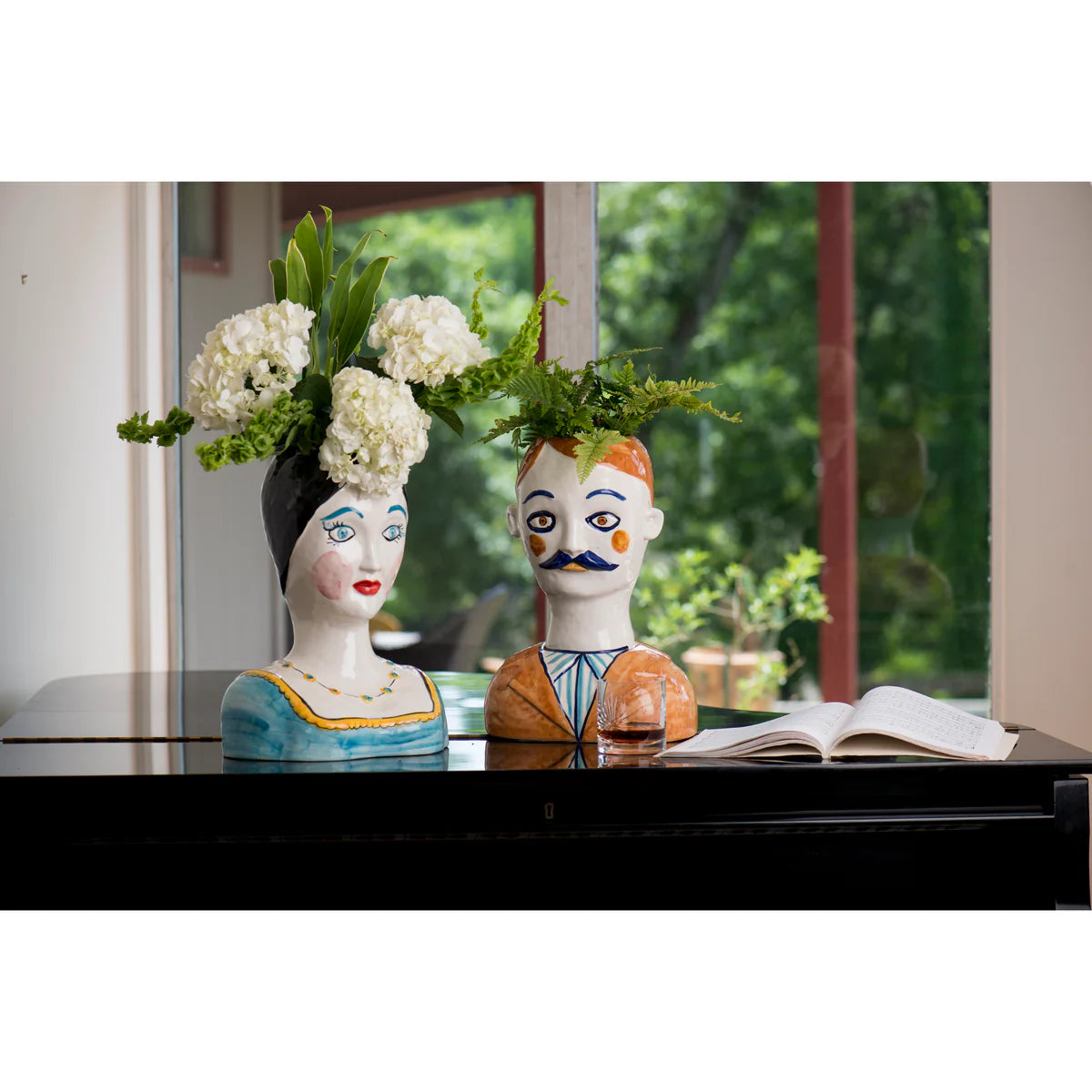 Italian Portrait Vase Female