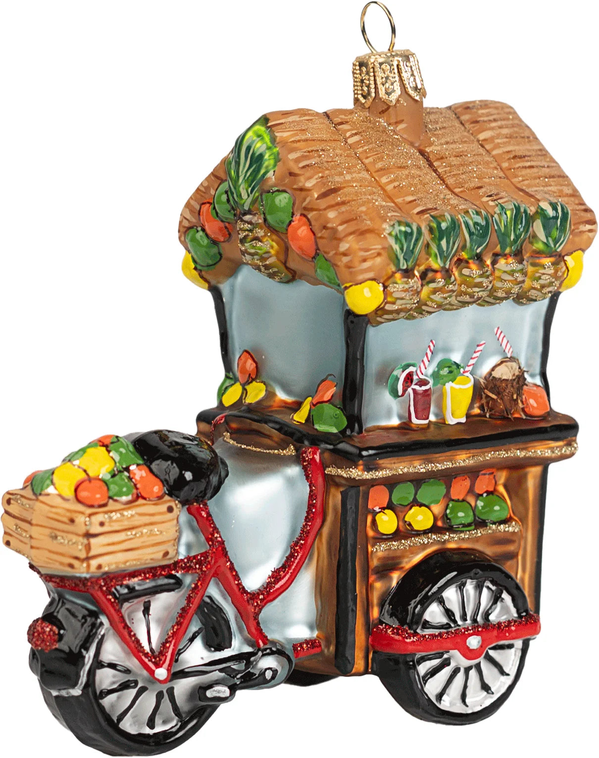Cocktail Bar on Wheels Ornament