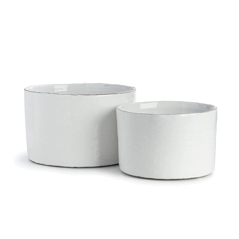Studio Cachepots White, Set of 2