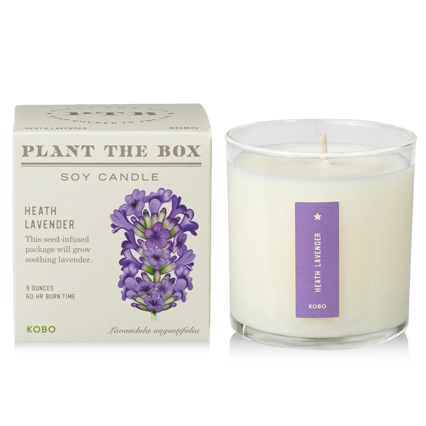 Heath Lavender Plant The Box Candle