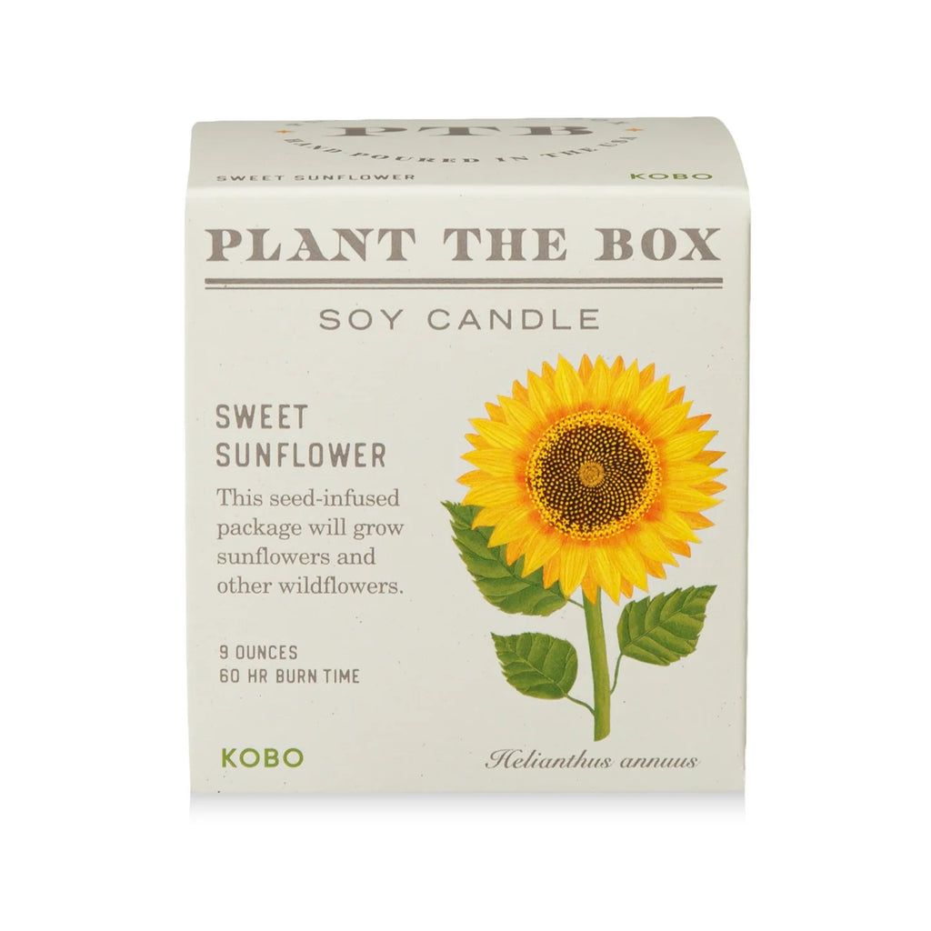Sweet Sunflower Plant The Box Candle