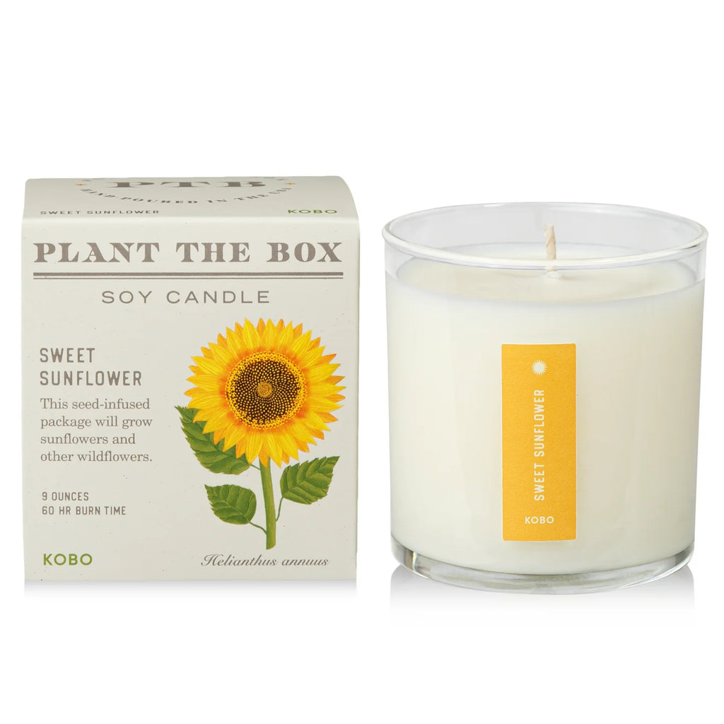 Sweet Sunflower Plant The Box Candle