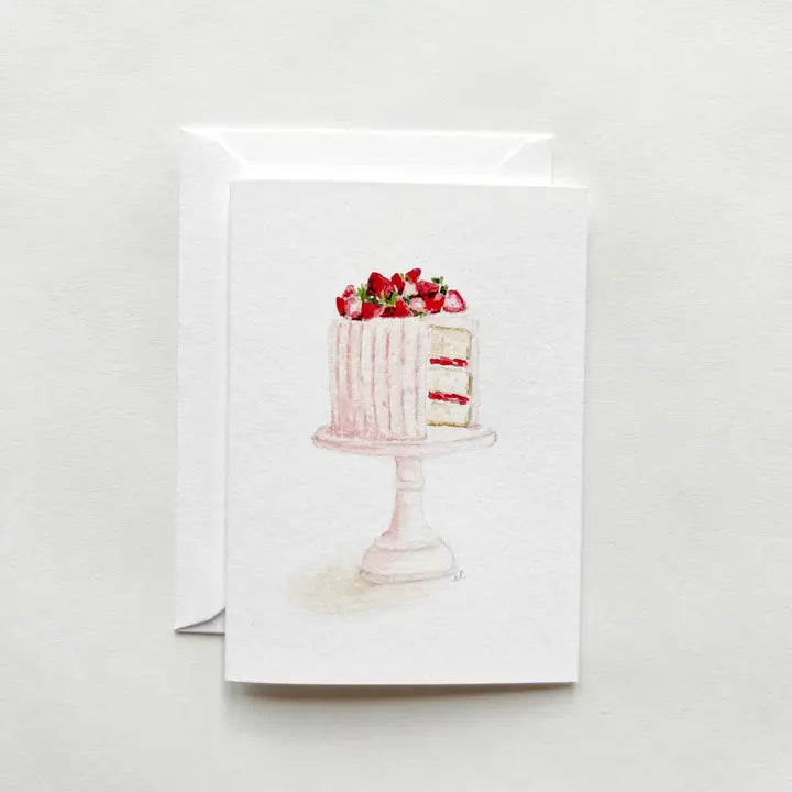 Pink Cake Mini Notecard