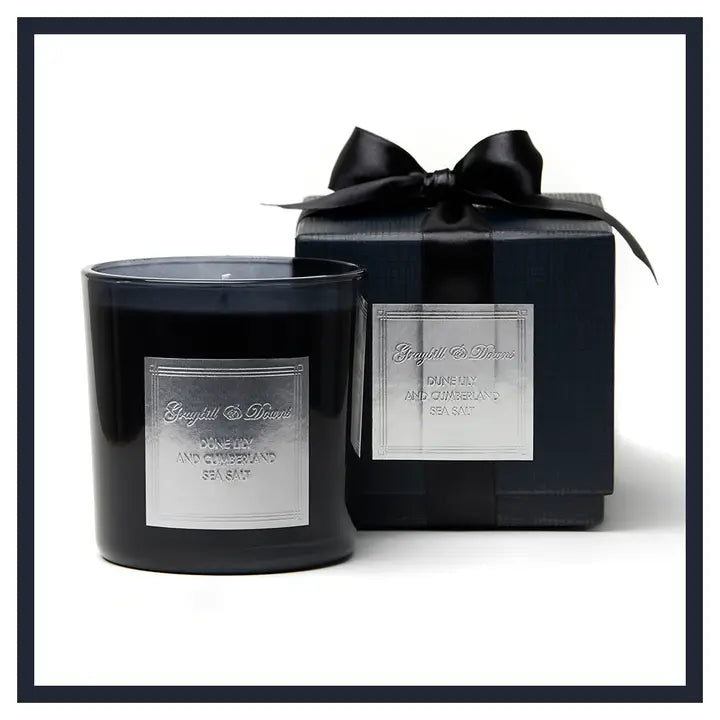 Dune Lily and Cumberland Sea Salt Black Candle