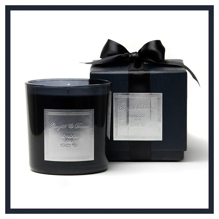Hemlock and Black Tea Black Candle