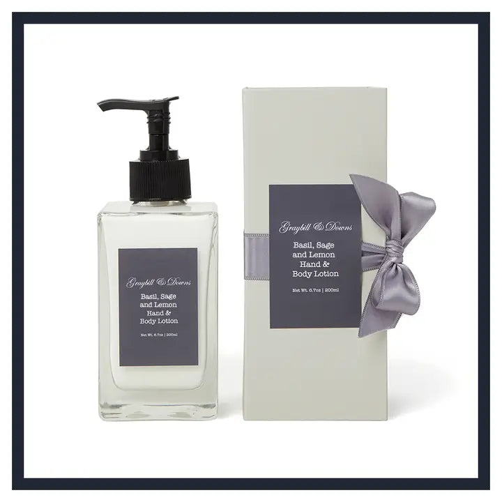 Basil with Sage and Lemon Lotion