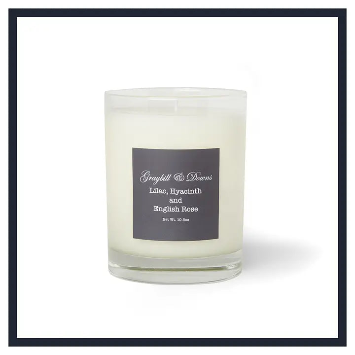Lilac Hyacinth and English Rose Classic Candle