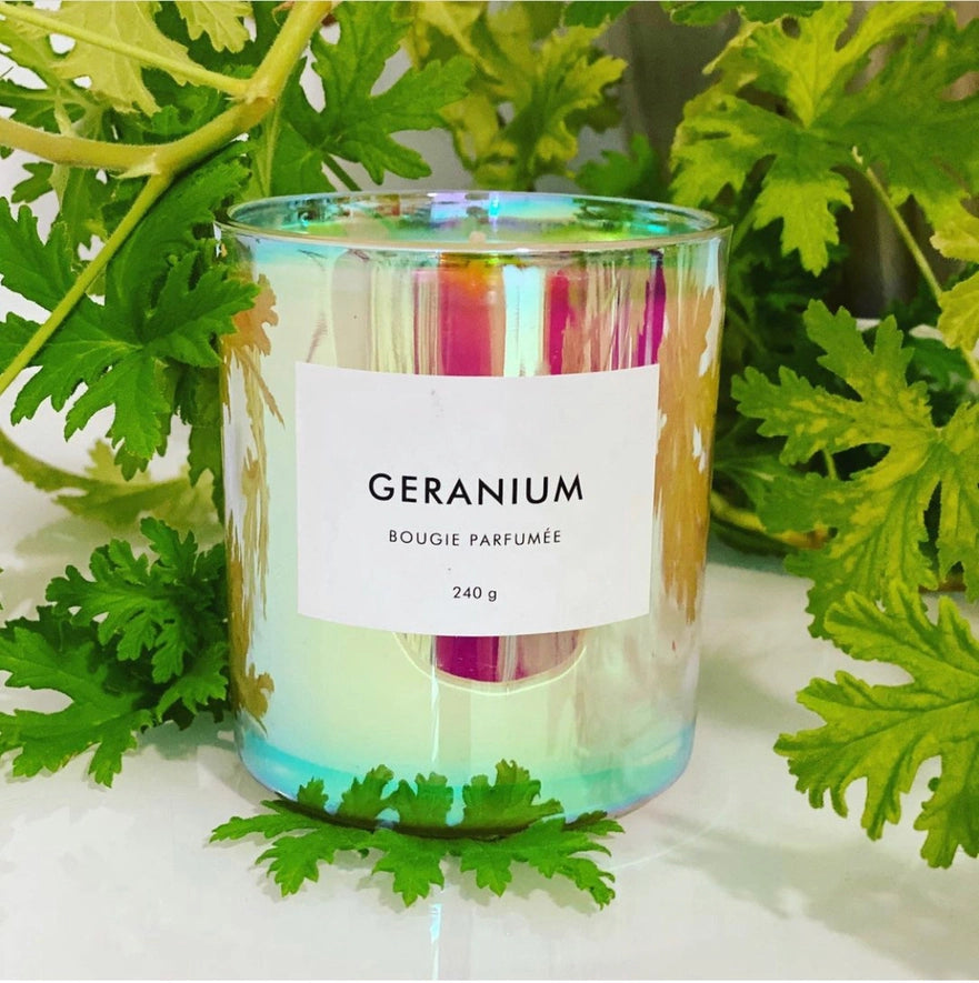 Geranium Scented Candle