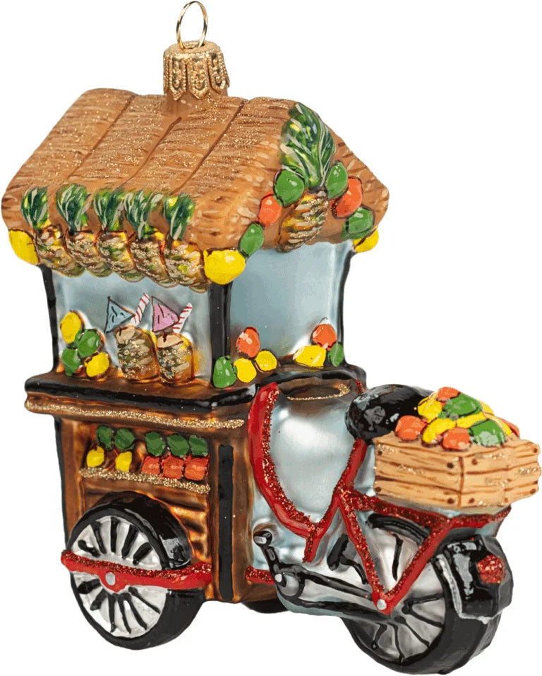 Cocktail Bar on Wheels Ornament