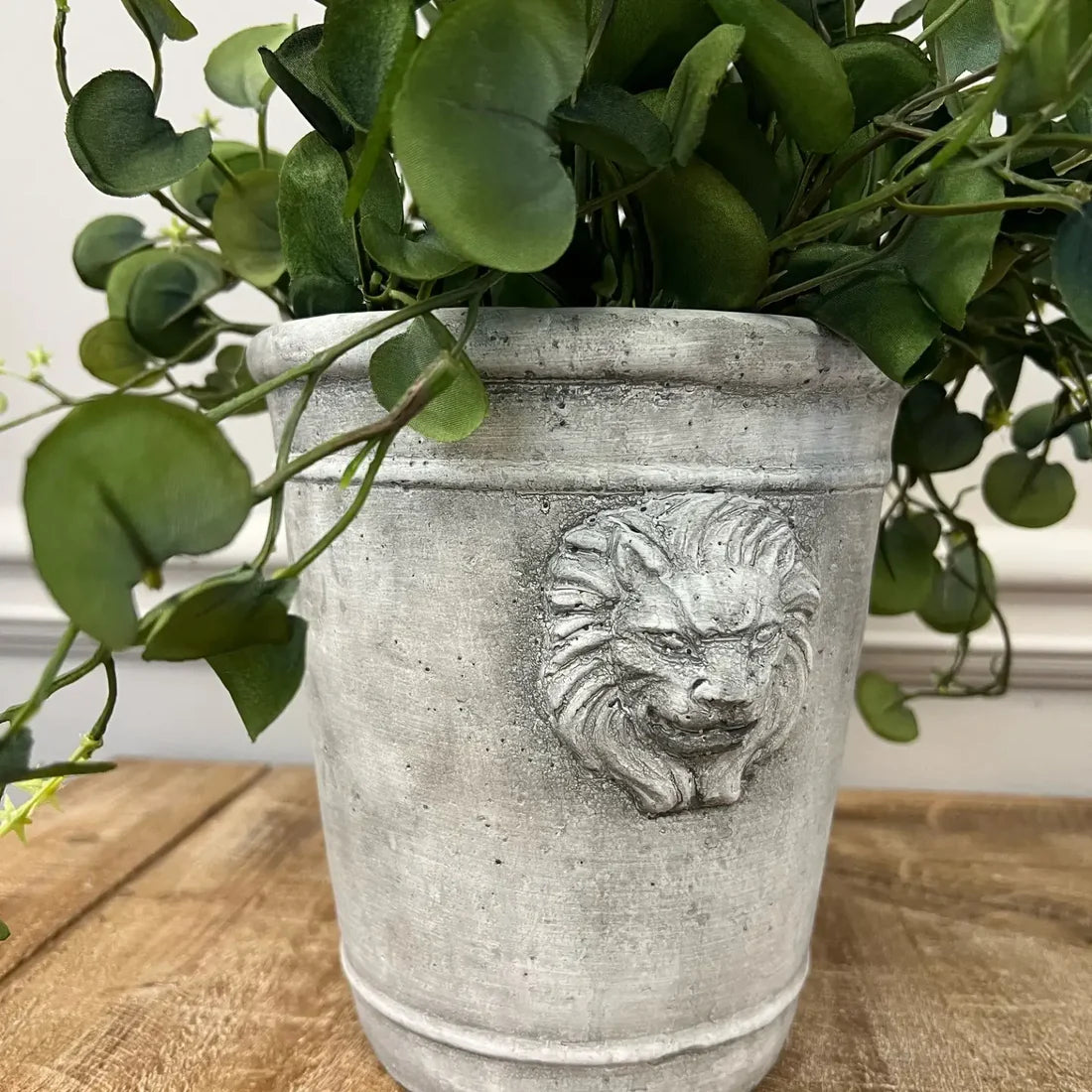 Cement Lion Planter Large