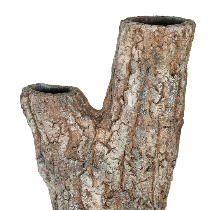 Faux Bois Log Planter