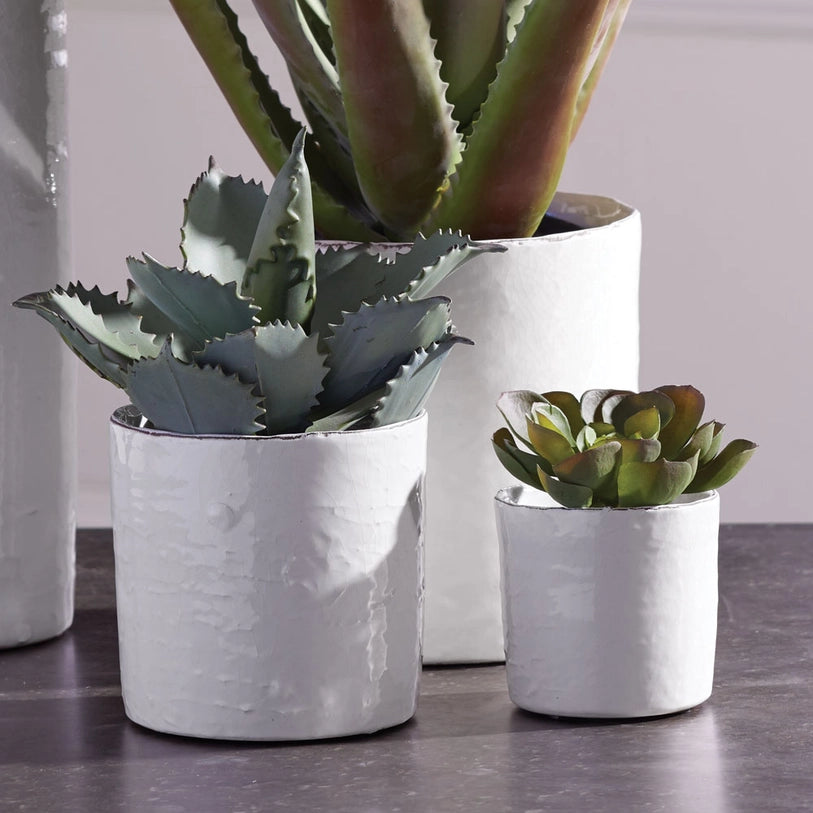 Studio Cachepots White, Set of 3