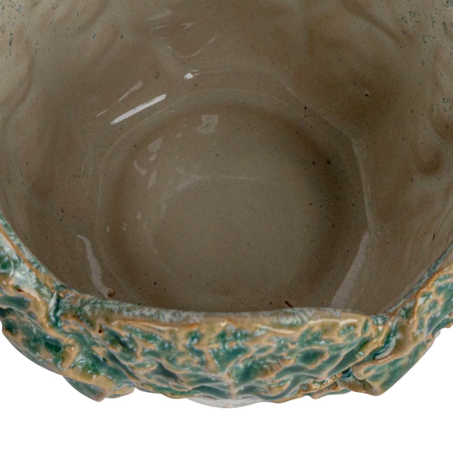 Stoneware Cabbage Shaped Planter