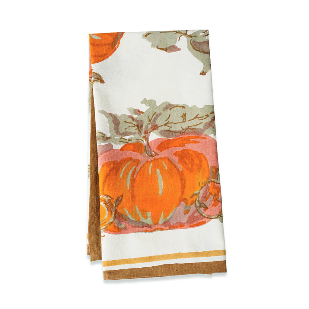 Pumpkin Tea Towel Orange & Mustard